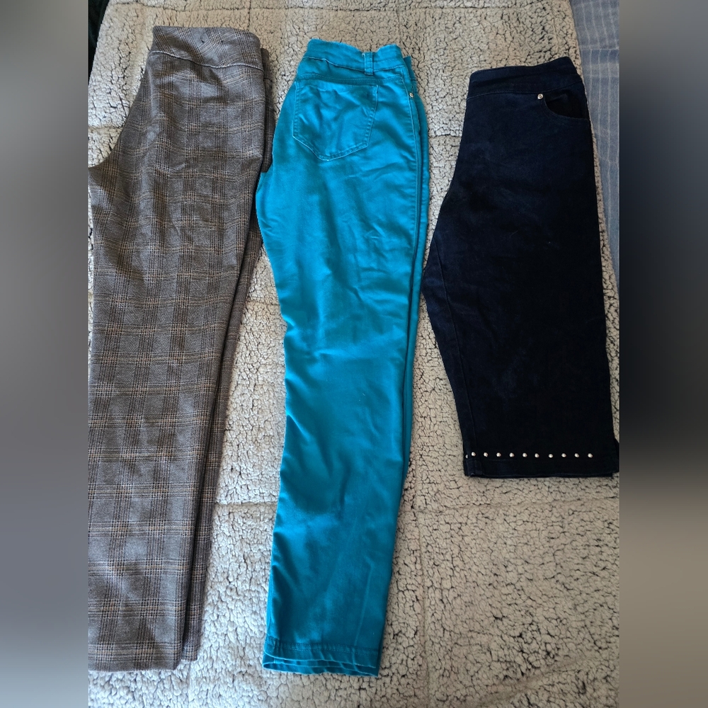Stylish Women's Pants Collection - Gray, Blue, Black